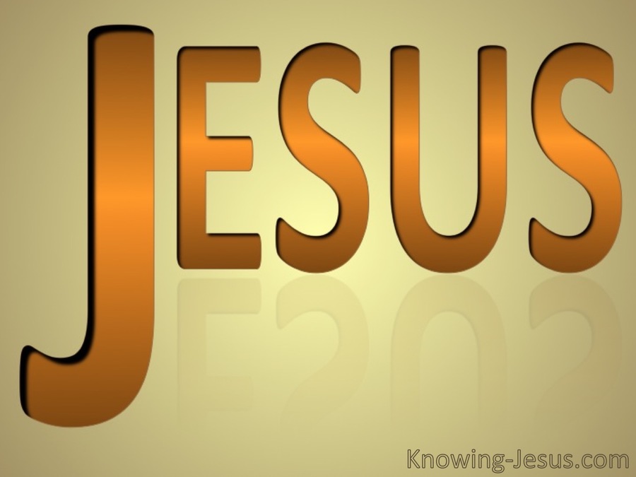 JESUS - His Name (orange)